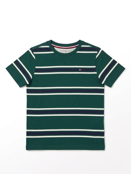 CAMISETA VERDE RAYADA TOMMY HILFIGER