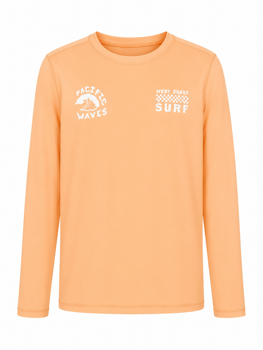 CAMISETA PARA NATACIÓN NARANJA