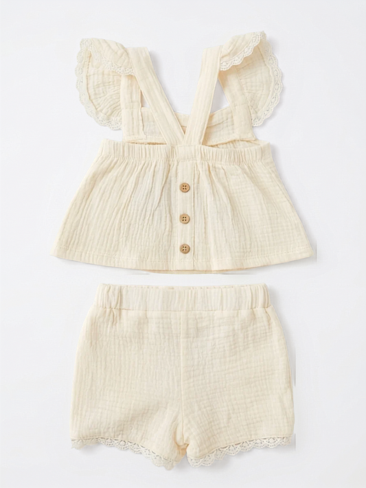 CONJUNTO BEIGE CLÁSICO BEBÉ