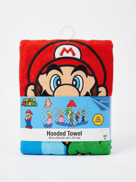 HOODED TOWEL SÚPER MARIO