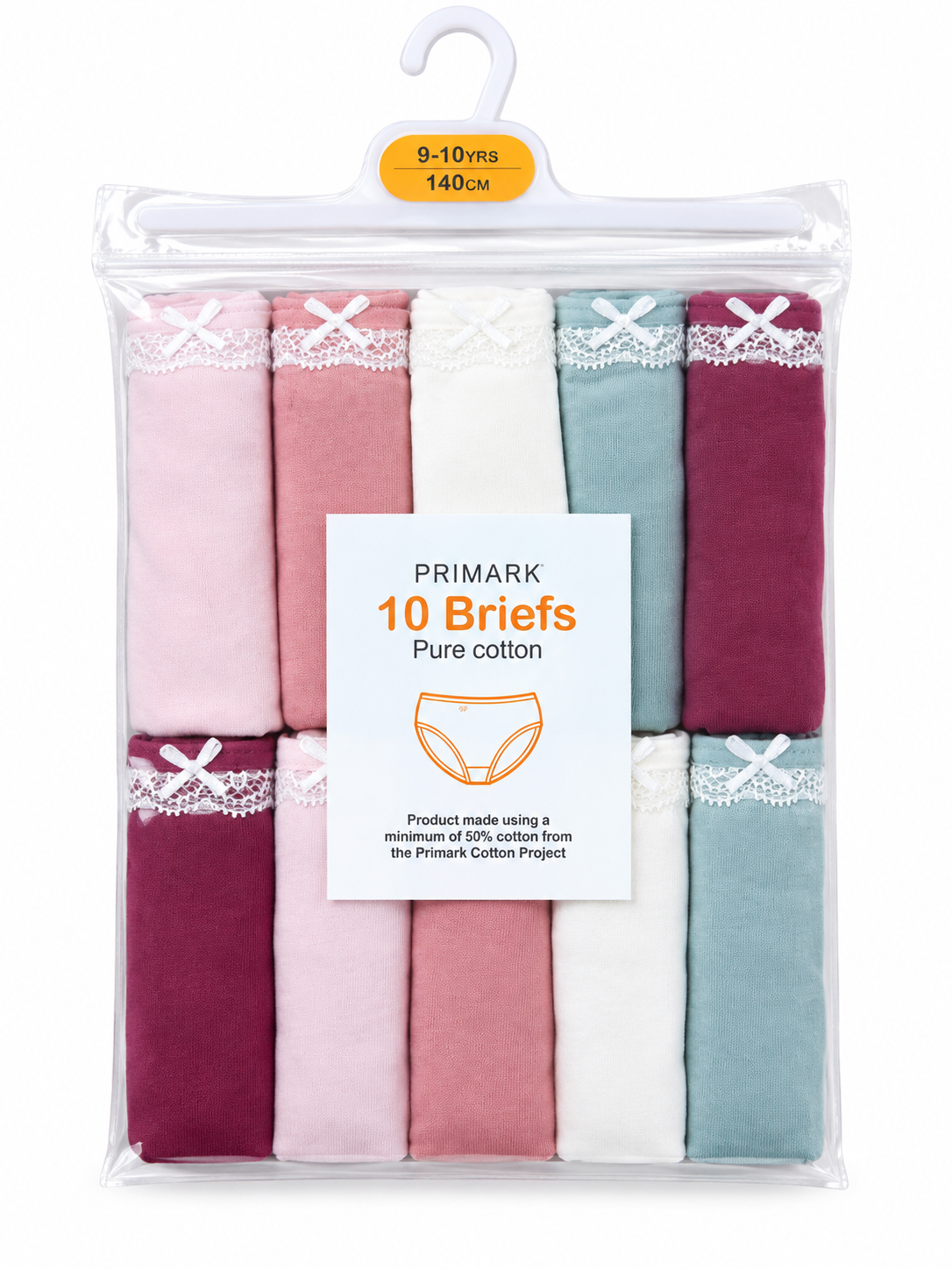 PAQUETE DE 10 PANTIES PRIMARK