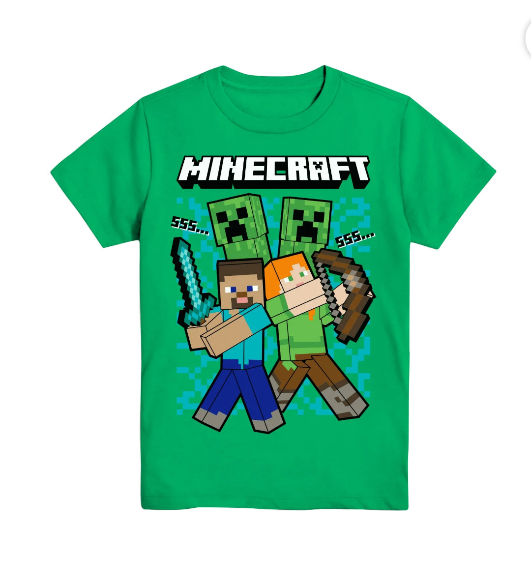 CAMISETA VERDE MINECRAFT