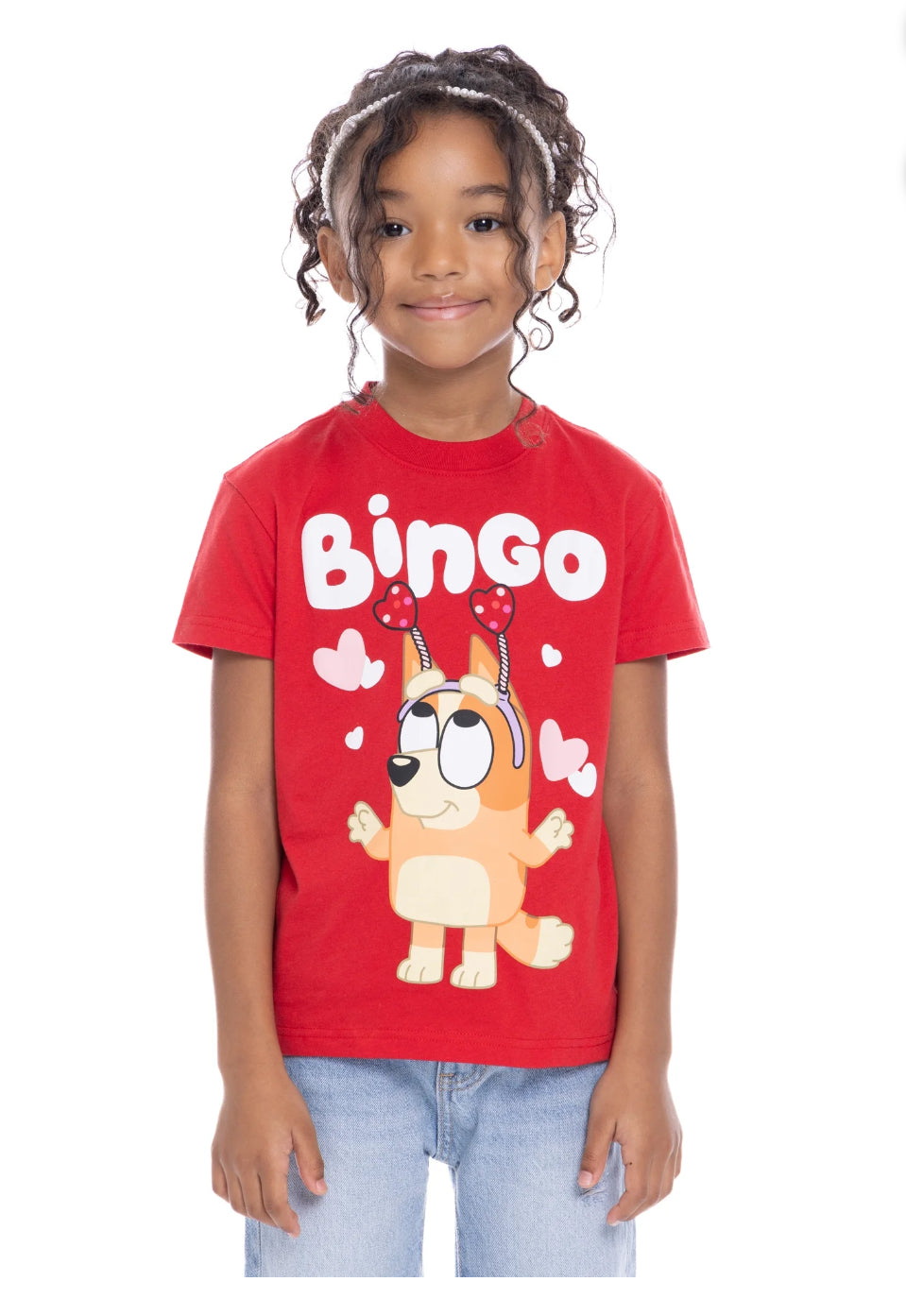 Camiseta Bluey Bingo  Roja