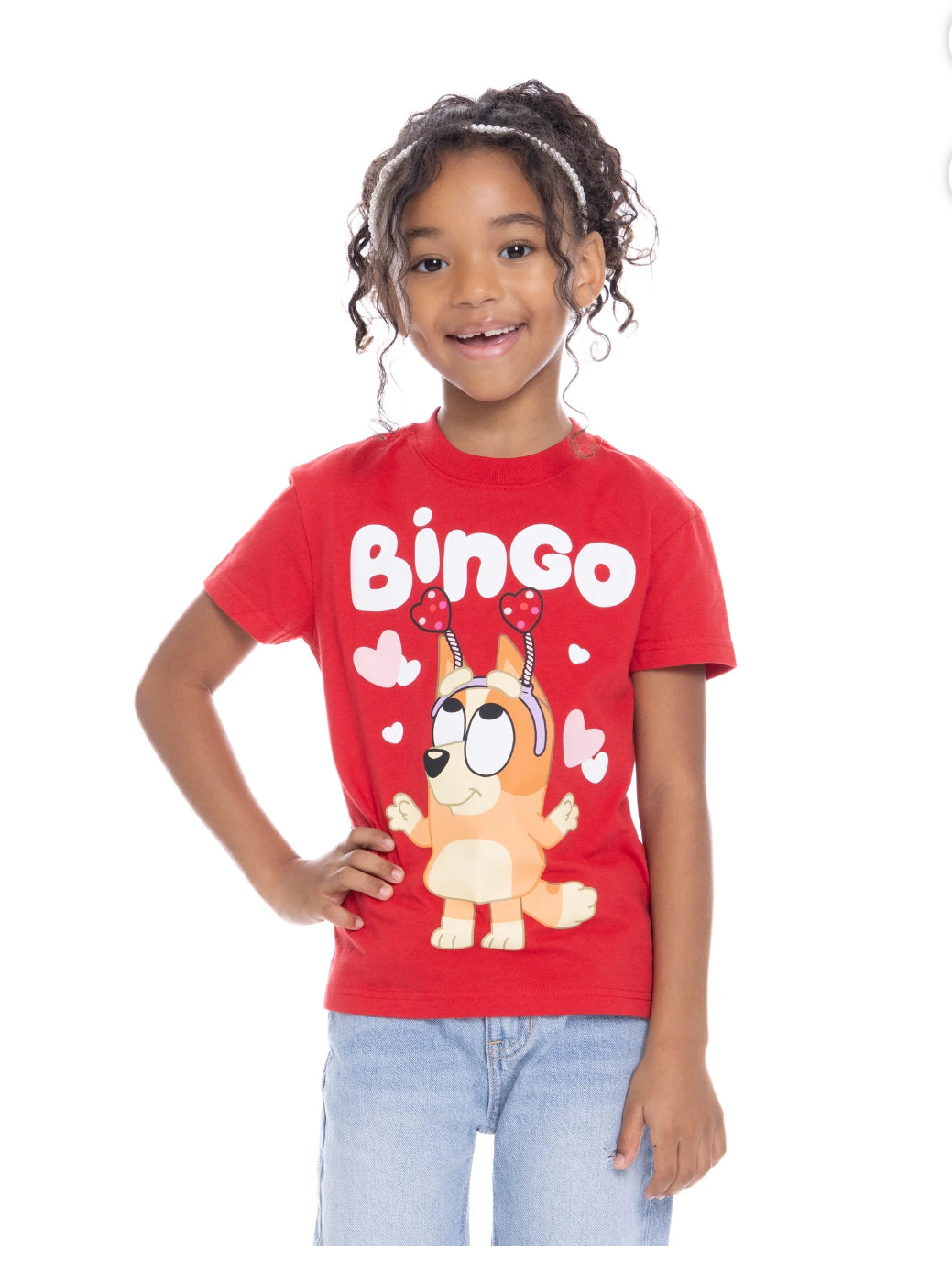 Camiseta Bluey Bingo  Roja