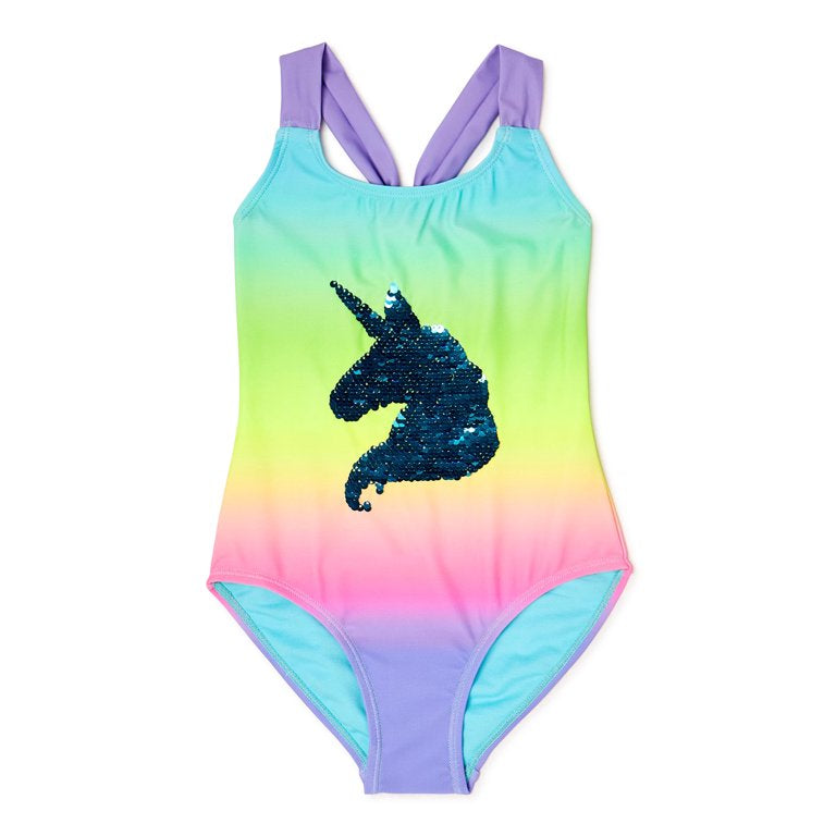 Traje de Baño Unicornio con lentejuelas