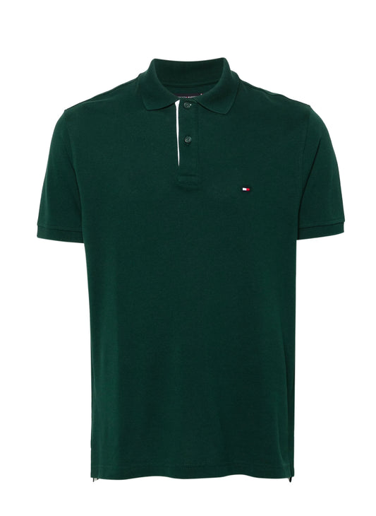 Camiseta Verde de Cuello Tommy Hilfiger