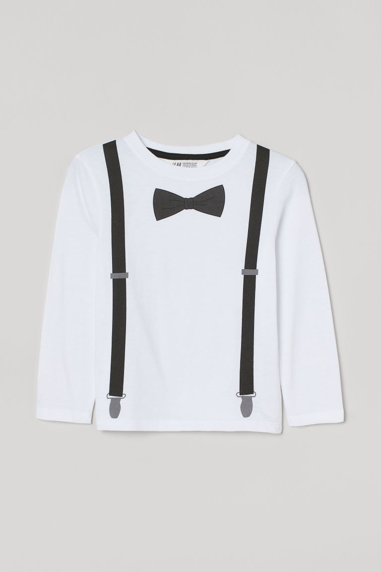 Camiseta "Tuxedo" Manga Larga