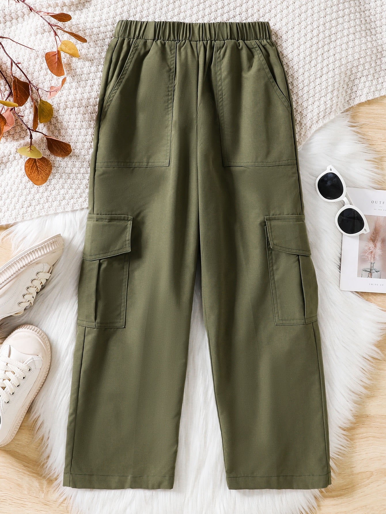 Pantalon Cargo Verde