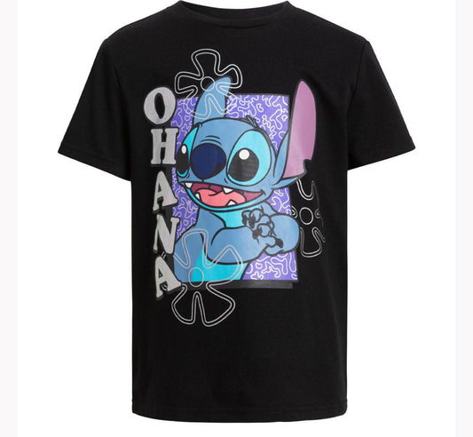 Camiseta Stitch NEGRA