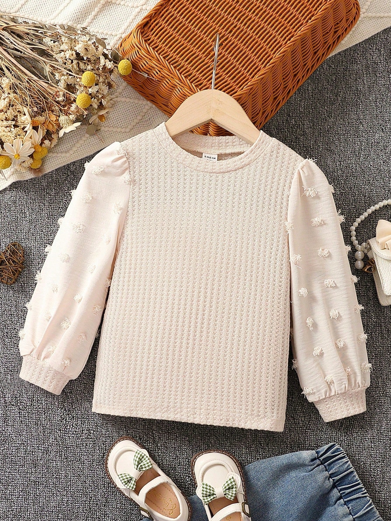 Blusa Manga Larga Crema