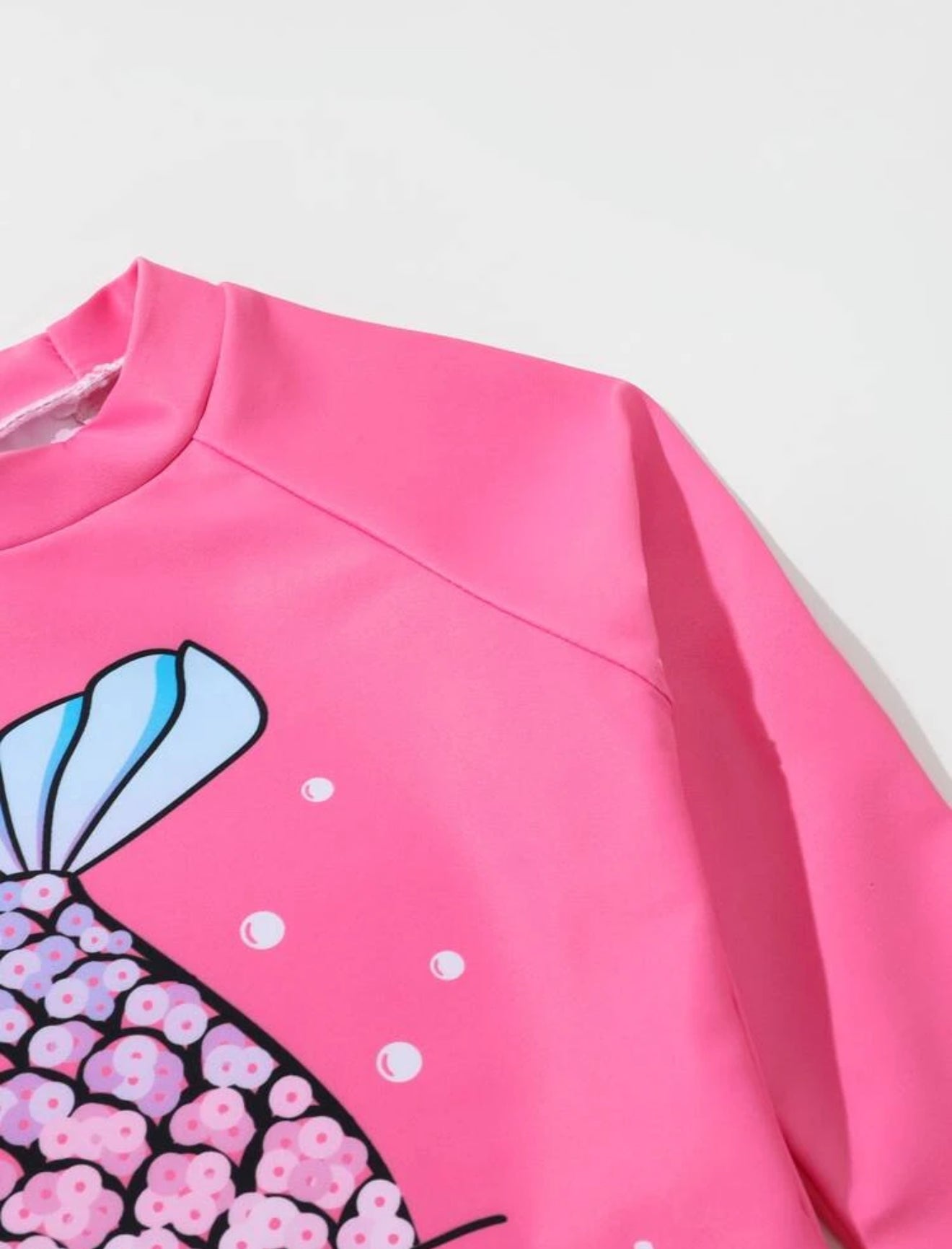 Traje de baño sirena rosado