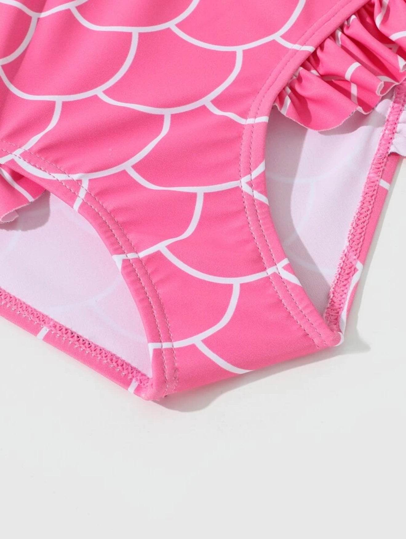 Traje de baño sirena rosado