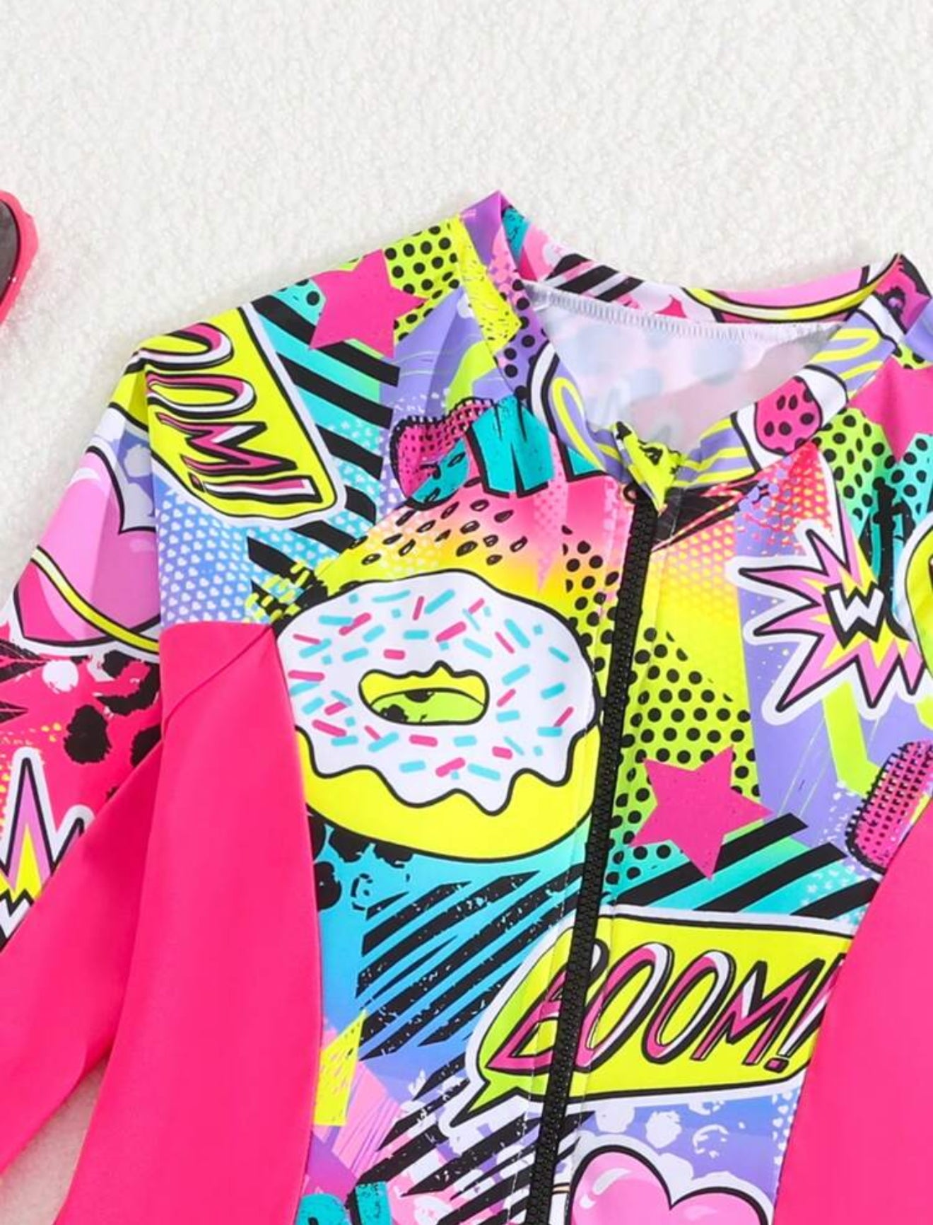 Traje de baño multicolor con short teen