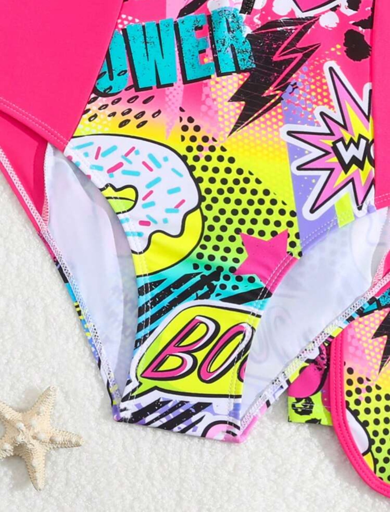 Traje de baño multicolor con short teen