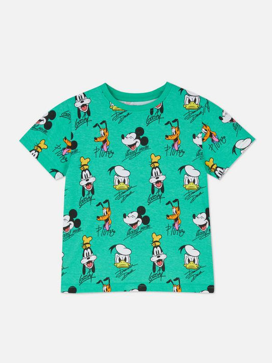 Camiseta Personajes Mickey Verde