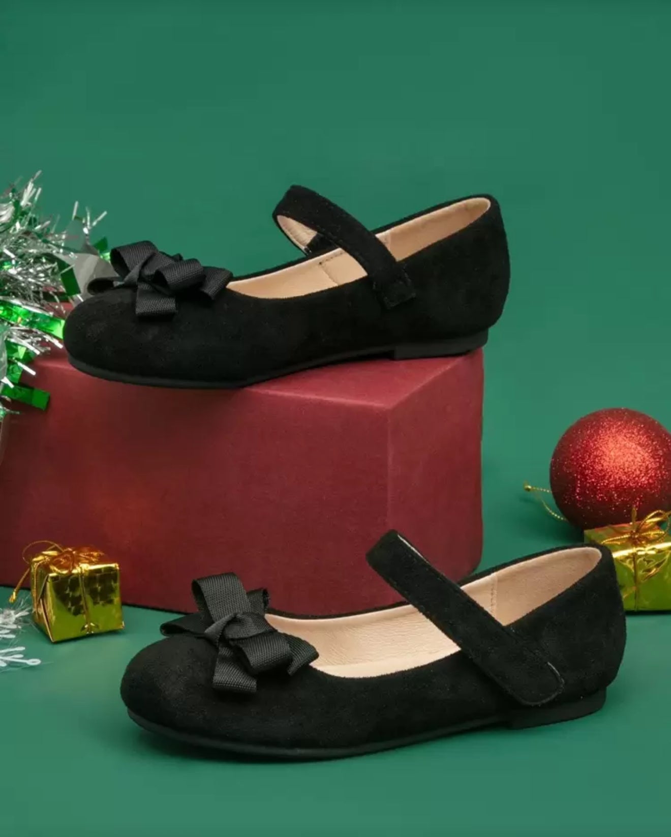 Flats negras Gamuza