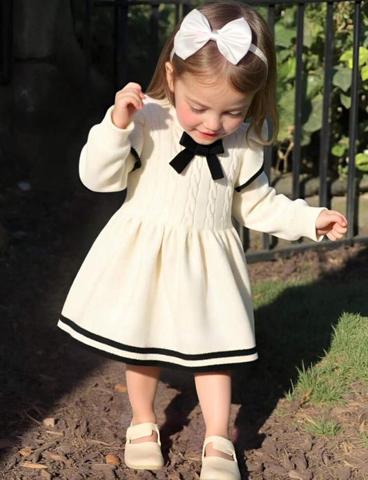 Vestidosueter blanco y negro bebe