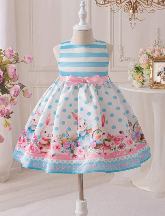 Vestido conejito azul