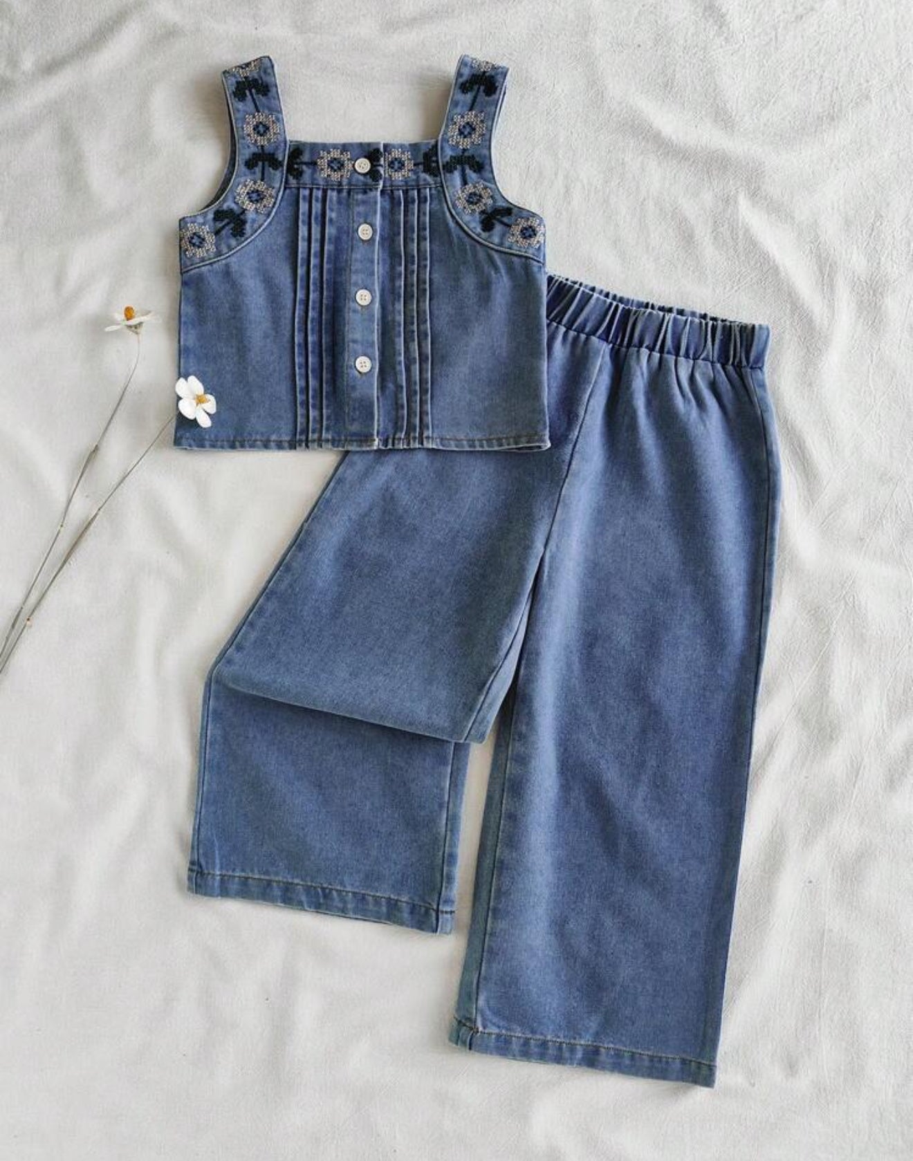Conjunto pant y vest niña