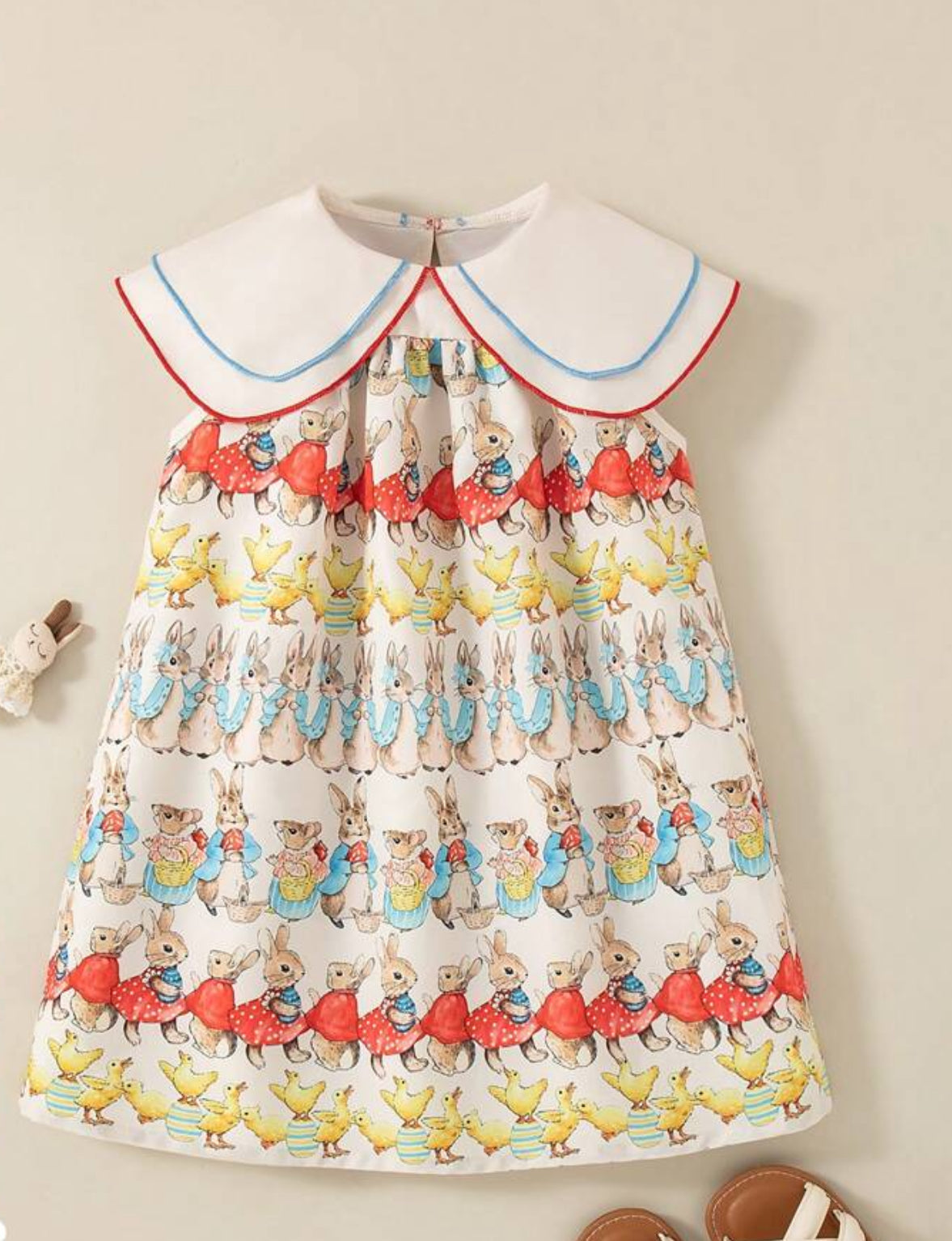 Vestido conejitos y pollitos