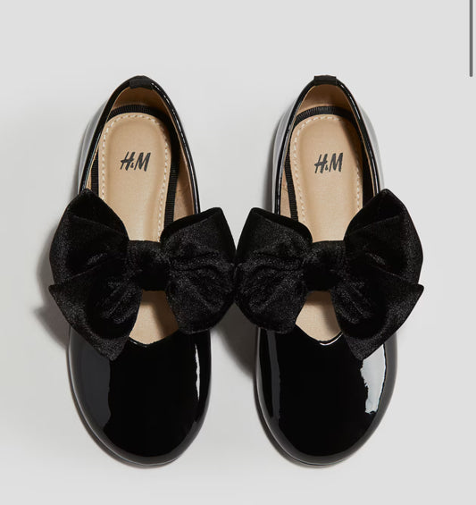 Flats negras charol HM