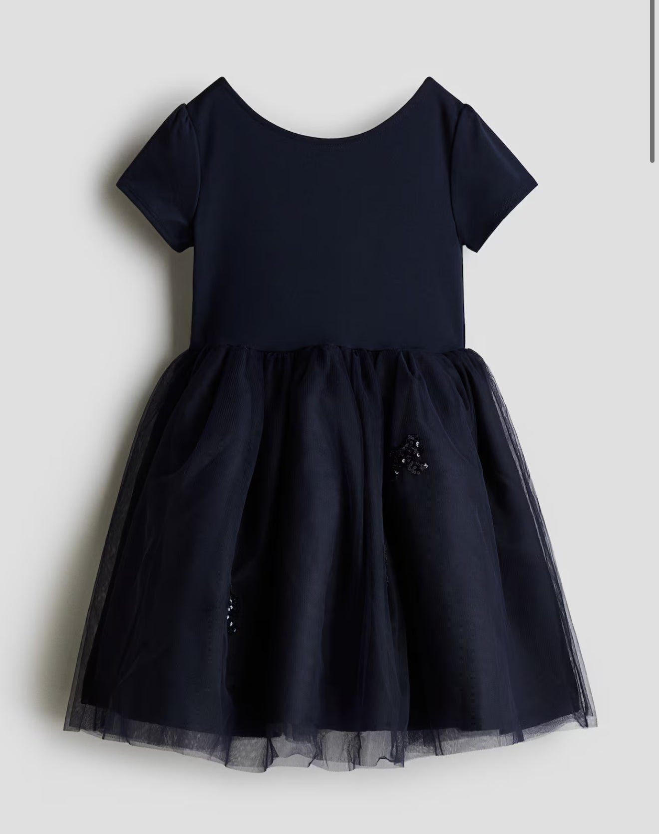 VESTIDO HM AZUL MARINO TUL