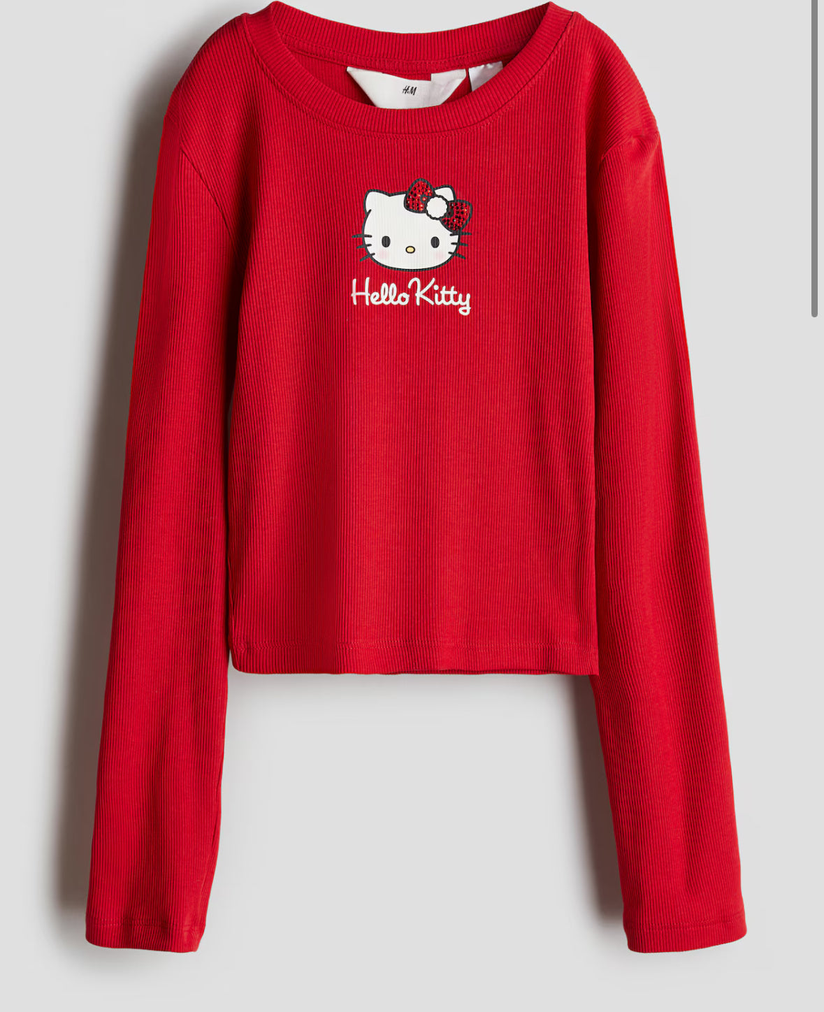 CAMISA HELLO KITTY ROJA BRILLOS