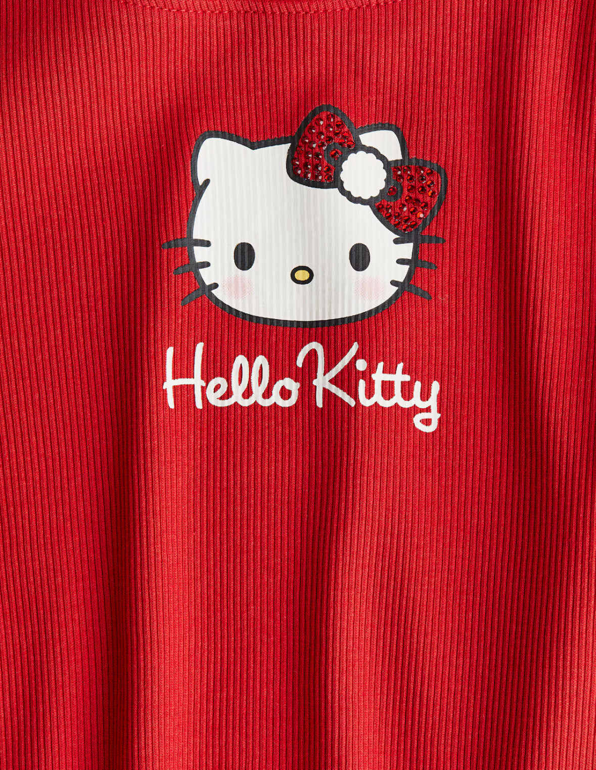 CAMISA HELLO KITTY ROJA BRILLOS