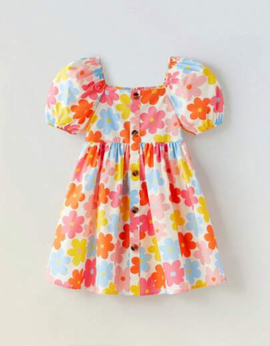 Vestido flores  colores
