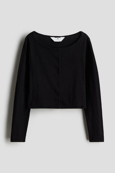 CARDIGAN NEGRO HM