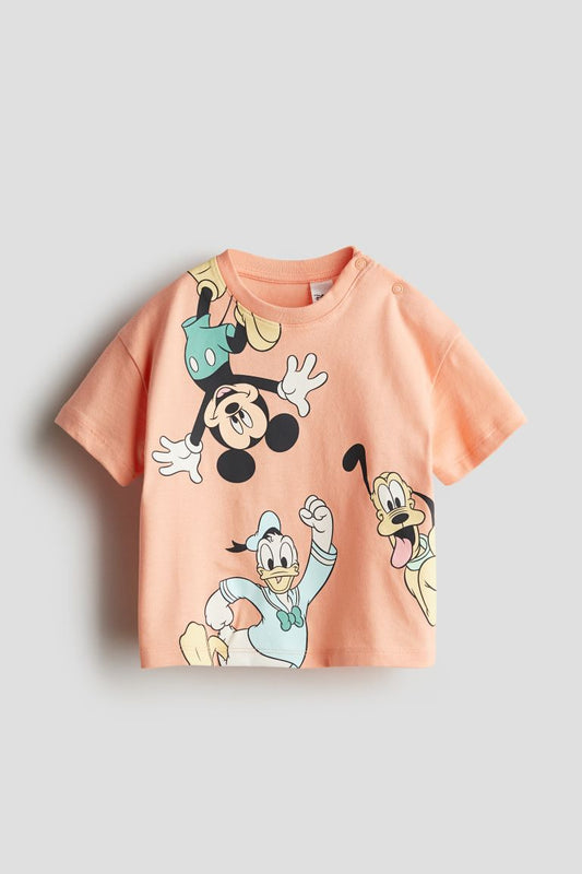 Camiseta Naranja de Mickey