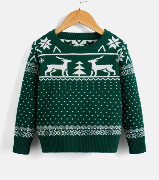 Ugly sweater niño verde