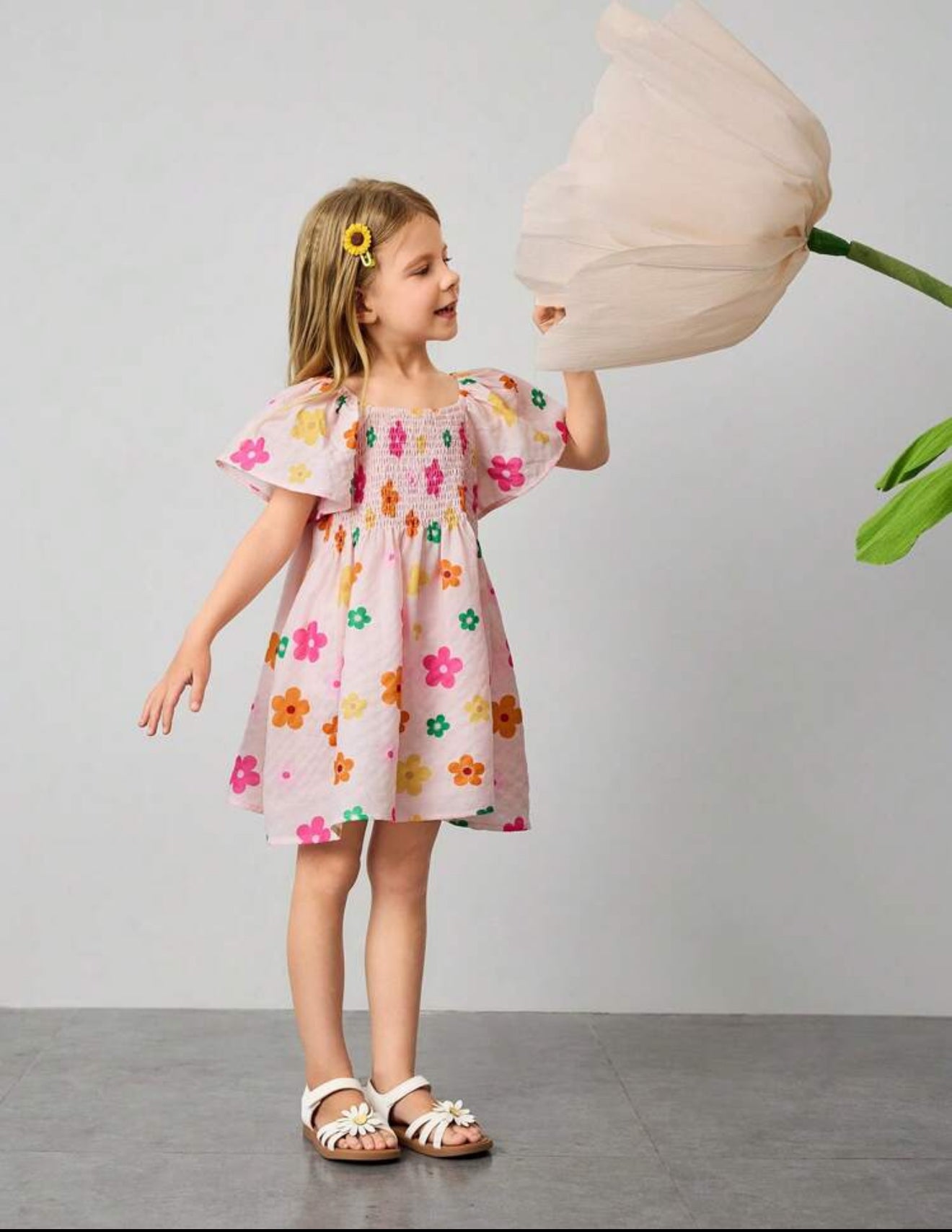 Vestido flores multicolor