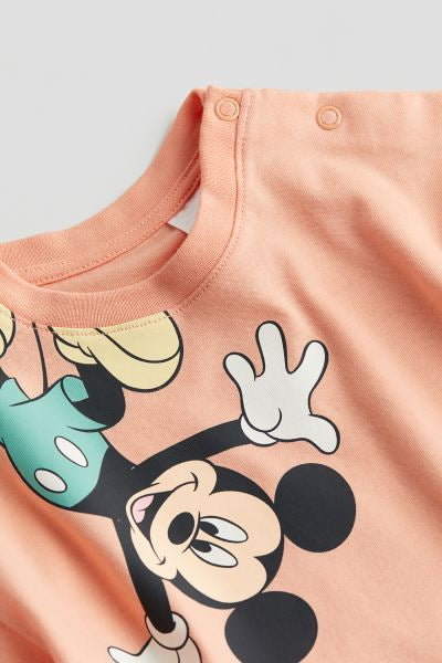 Camiseta Naranja de Mickey