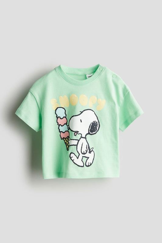 Camiseta Snoopy Verde