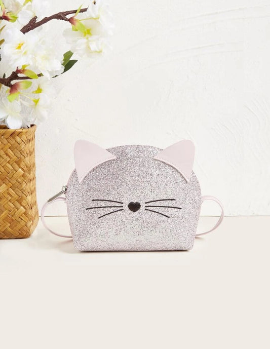 CARTERA GATITO PLATEADA