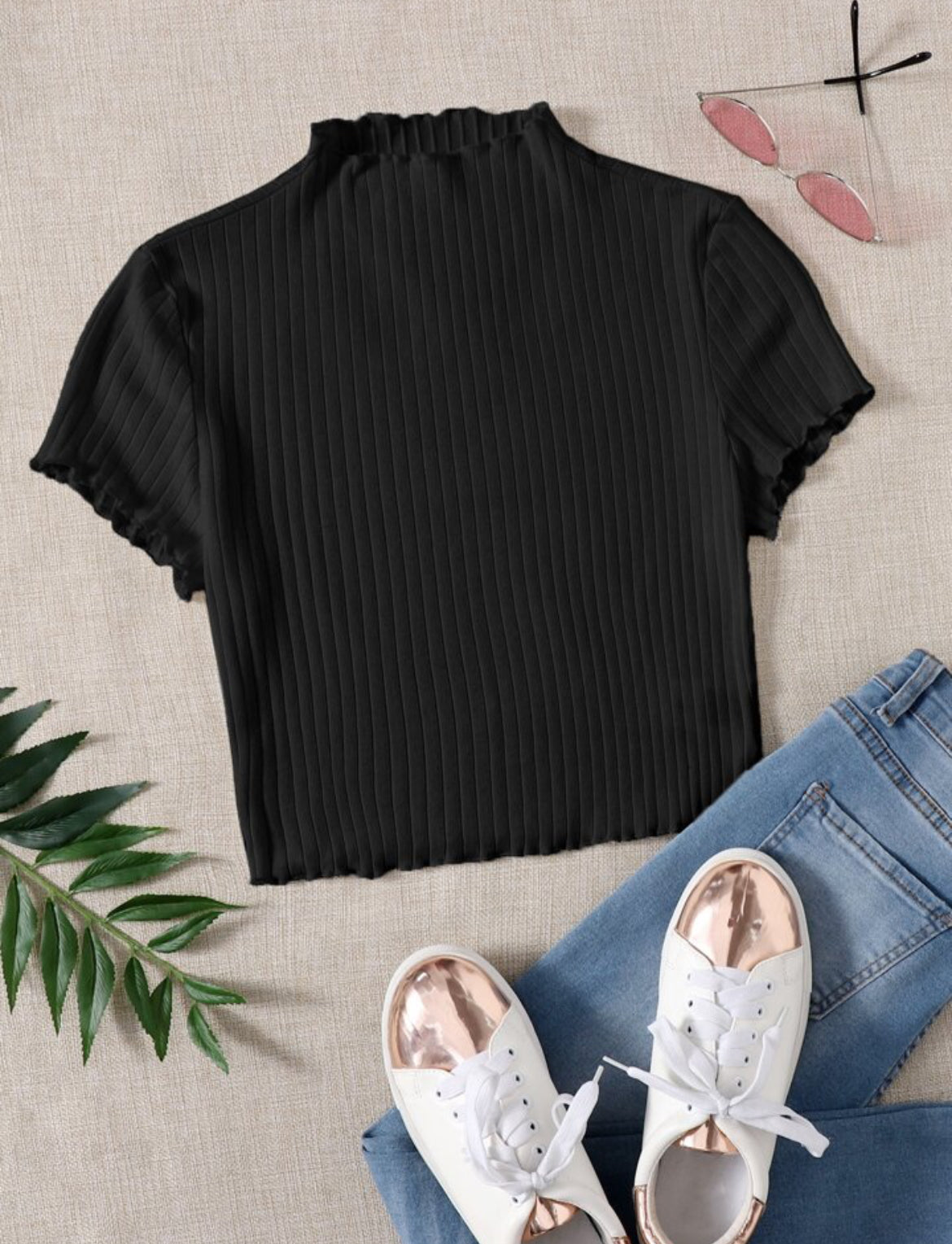Camiseta Manga Corta Negra