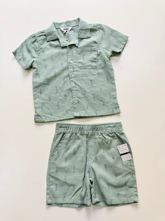 Conjunto DKNY verde lino