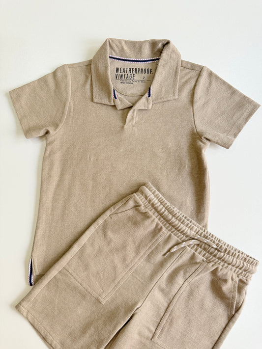Conjunto 2 piezas Beige niño