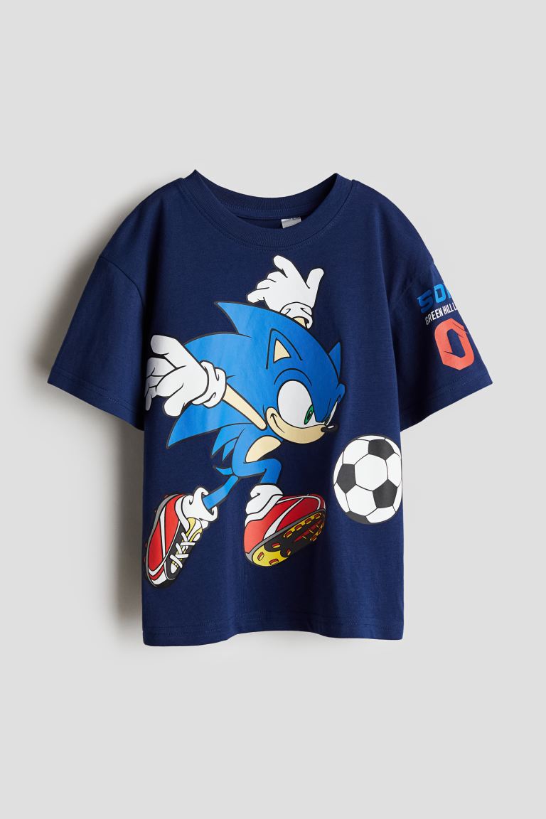 Camiseta Azul Sonic