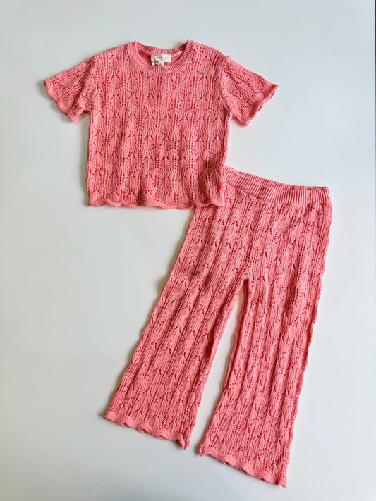 Set Salmon Jessica SIMPSON CROCHET