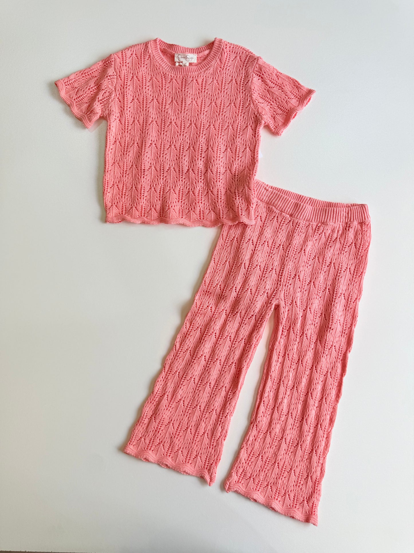 Set Salmon Jessica SIMPSON CROCHET