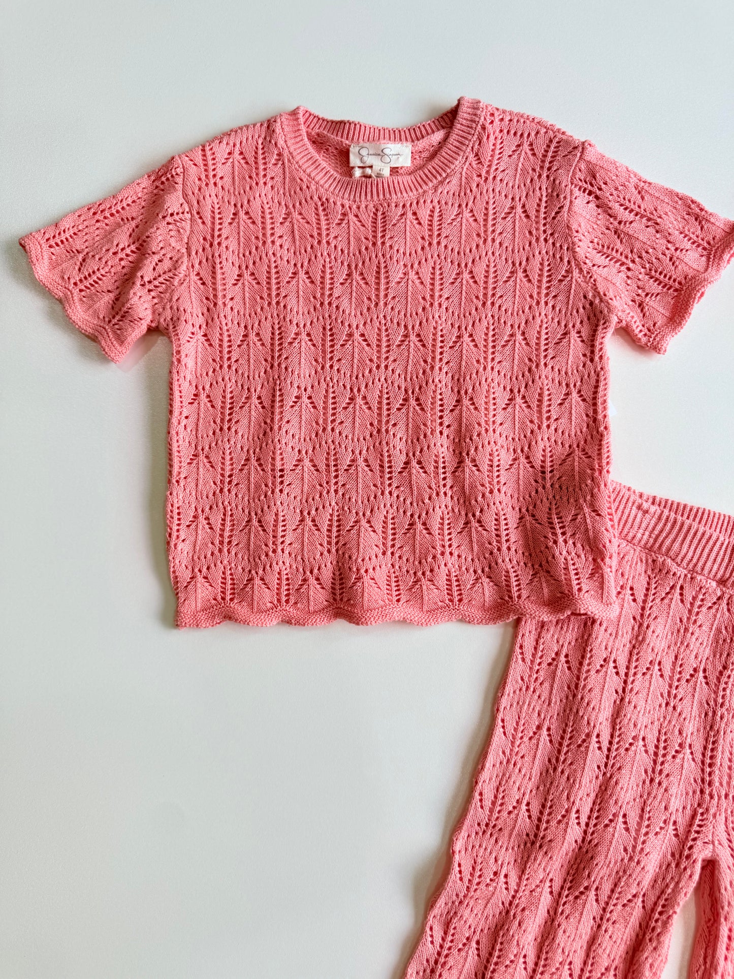 Set Salmon Jessica SIMPSON CROCHET