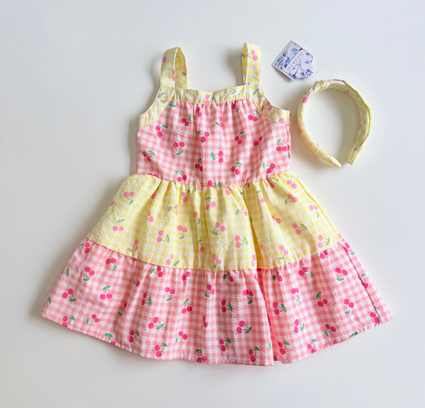 Vestido cerezas con diadema