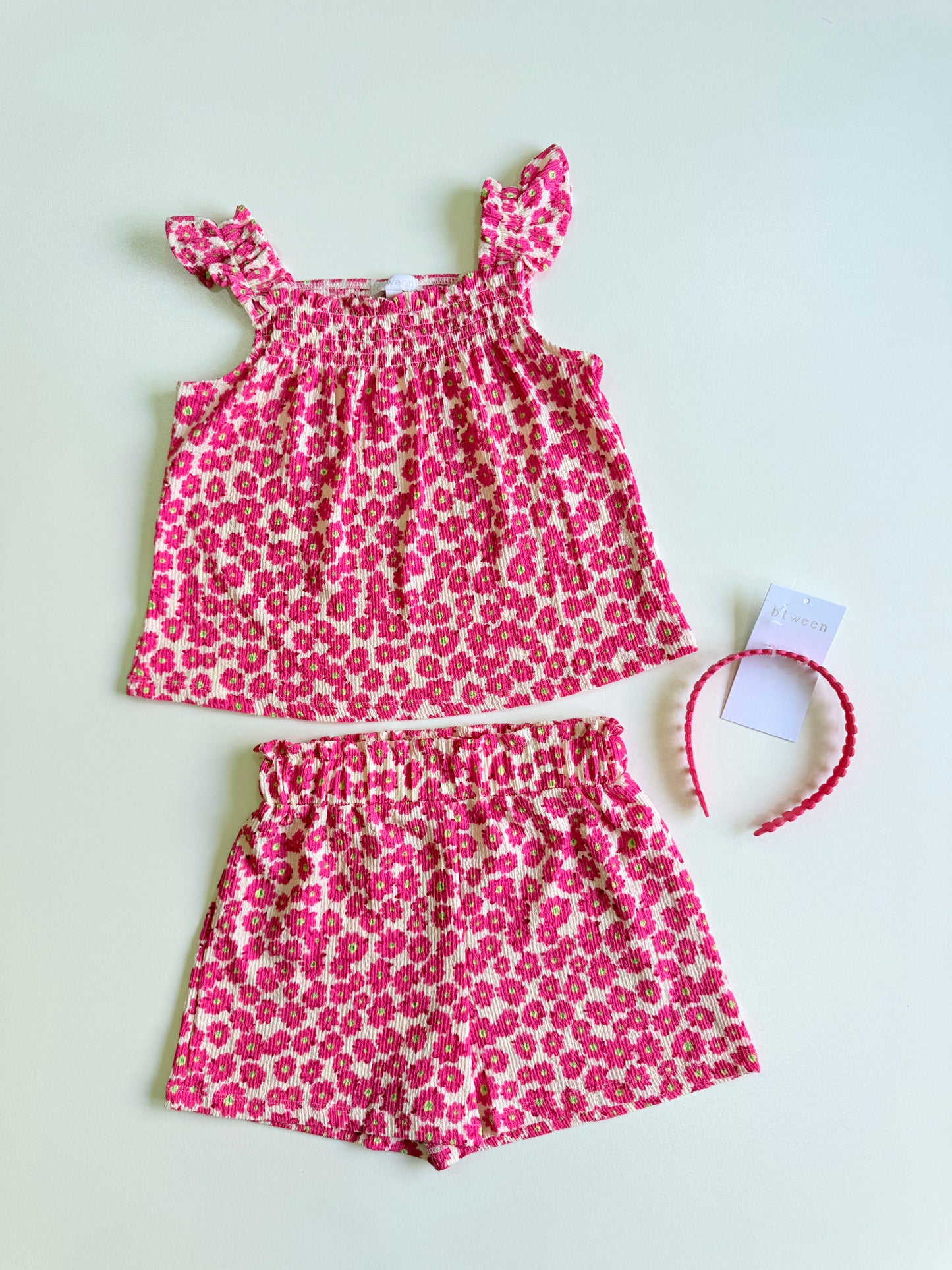 Conjunto flores y diadema