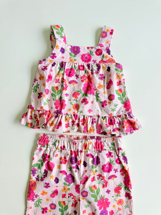 conjunto flores pantalon