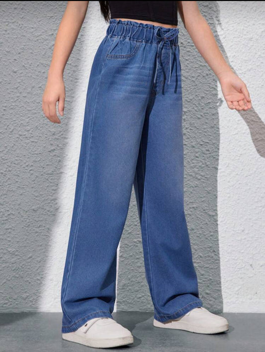 JEAN ANCHO CON AMARRE AZUL