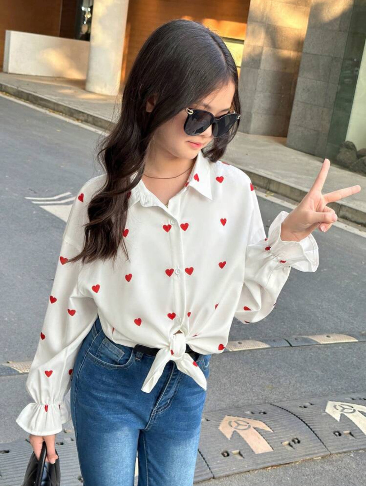Blusa corazones