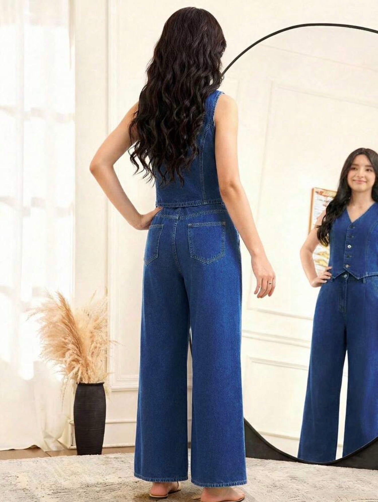CONJUNTO JEAN AZUL DENIM TEEN