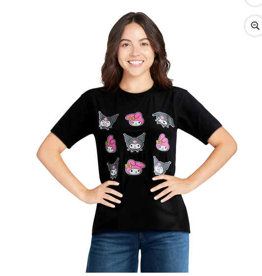 Camiseta Kuromi y My melody